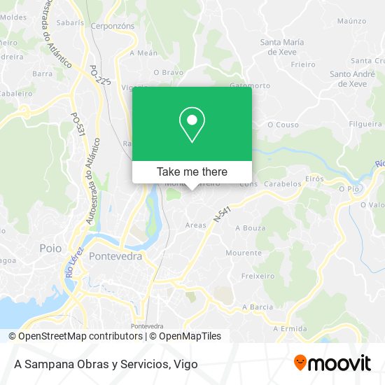 A Sampana Obras y Servicios map