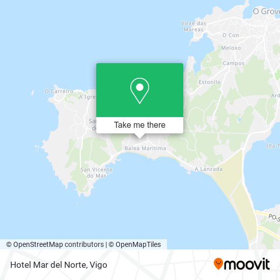 mapa Hotel Mar del Norte