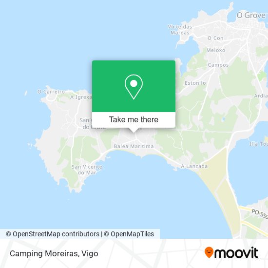 mapa Camping Moreiras