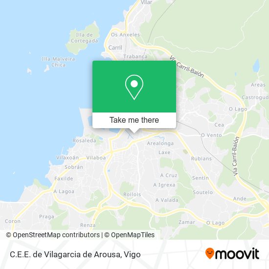 mapa C.E.E. de Vilagarcia de Arousa