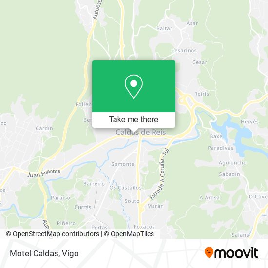 Motel Caldas map