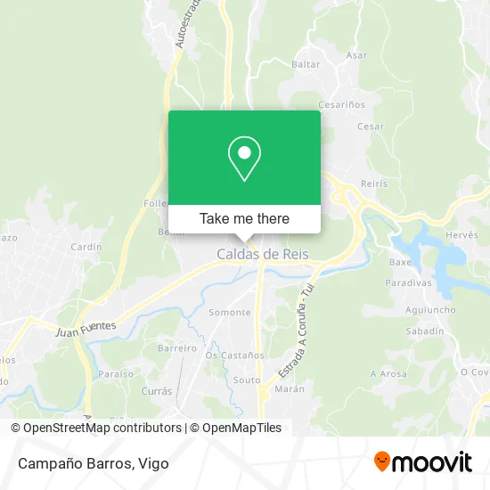 Campaño Barros map