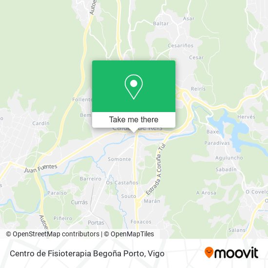 mapa Centro de Fisioterapia Begoña Porto