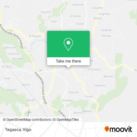 Tegasca map
