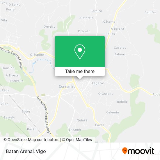 mapa Batan Arenal