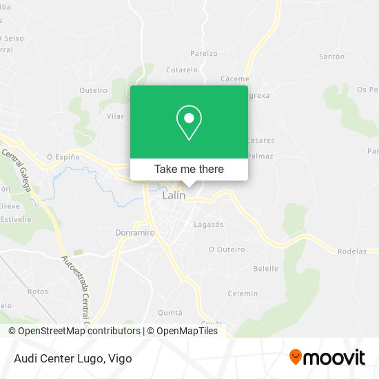 Audi Center Lugo map