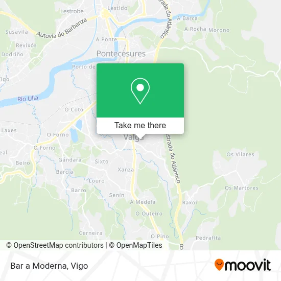 Bar a Moderna map