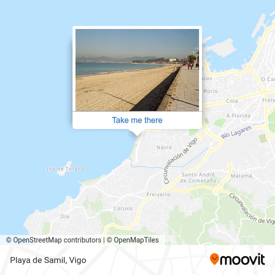 Playa de Samil map