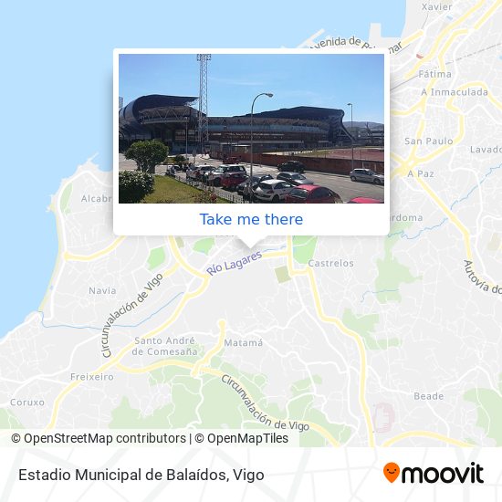 Estadio Municipal de Balaídos map