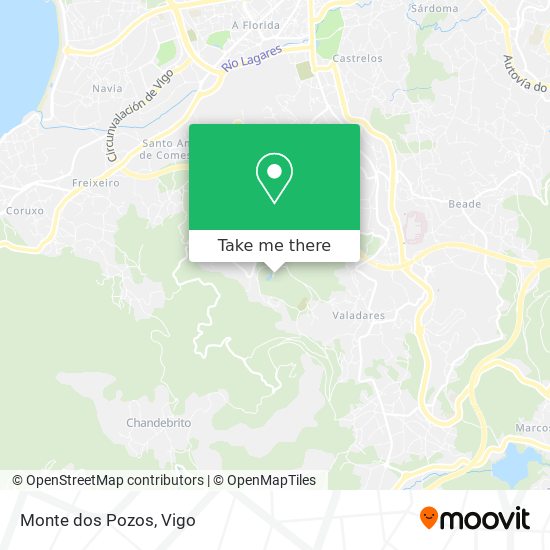 Monte dos Pozos map