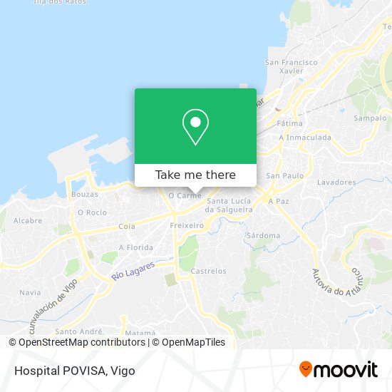 Hospital POVISA map