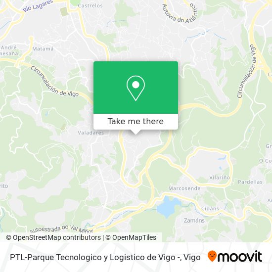 mapa PTL-Parque Tecnologico y Logistico de Vigo -