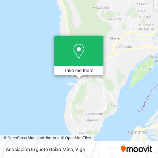 Asociacion Erguete Baixo Miño map