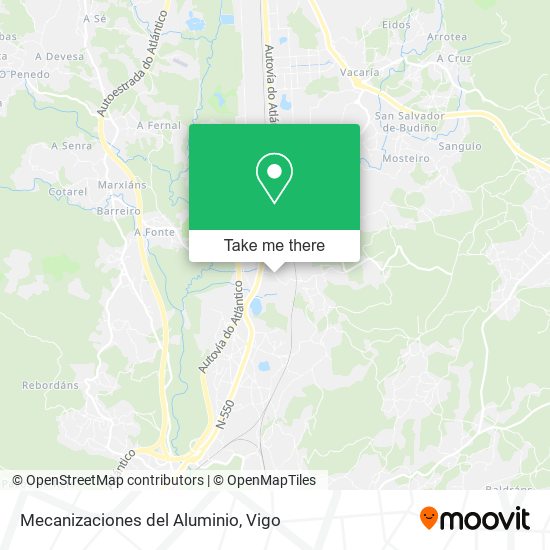 Mecanizaciones del Aluminio map