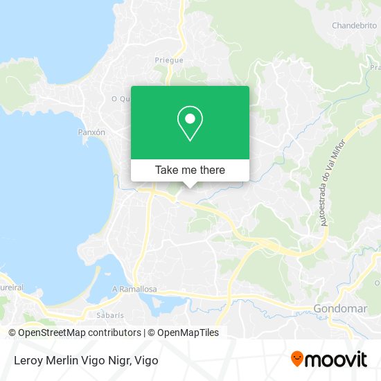 mapa Leroy Merlin Vigo Nigr