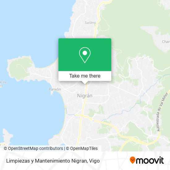 Limpiezas y Mantenimiento Nigran map