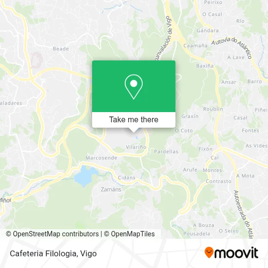 Cafeteria Filologia map