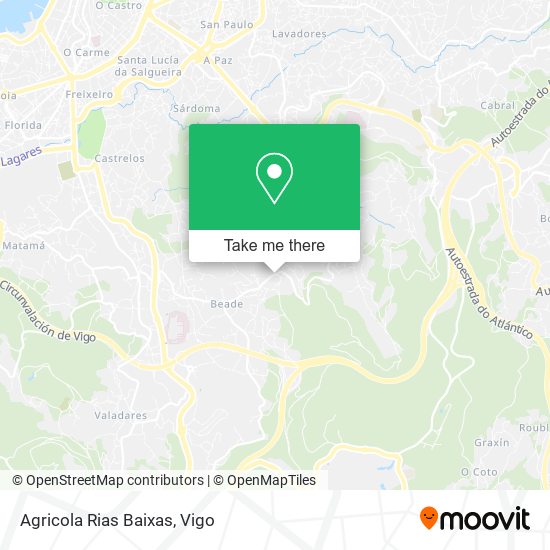 mapa Agricola Rias Baixas