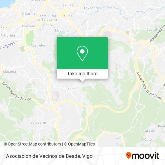 Asociacion de Vecinos de Beade map