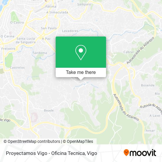 mapa Proyectamos Vigo - Oficina Tecnica