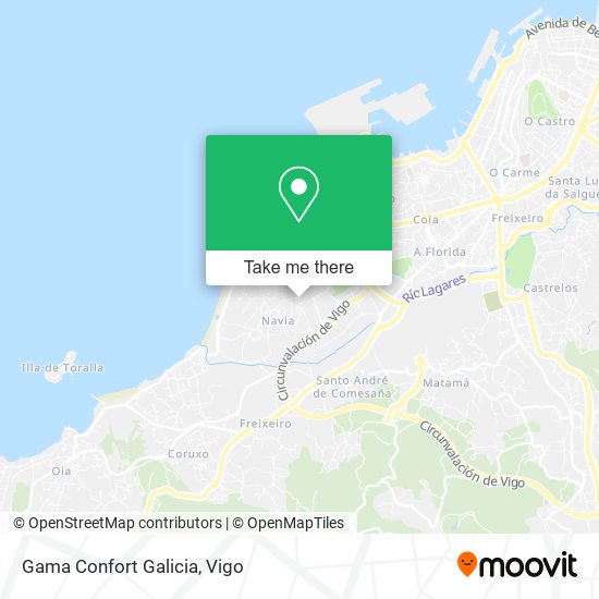 mapa Gama Confort Galicia