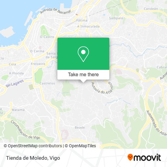 Tienda de Moledo map