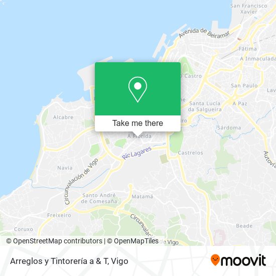 Arreglos y Tintorería a & T map