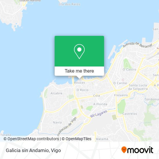 Galicia sin Andamio map