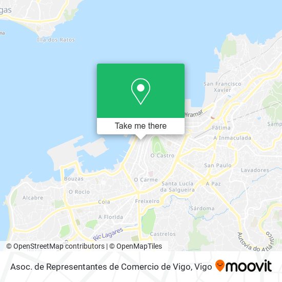 mapa Asoc. de Representantes de Comercio de Vigo