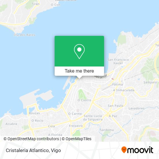 Cristaleria Atlantico map
