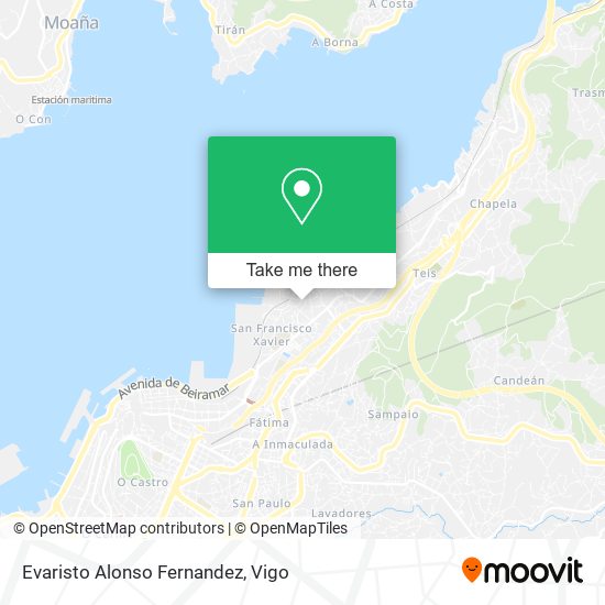 Evaristo Alonso Fernandez map