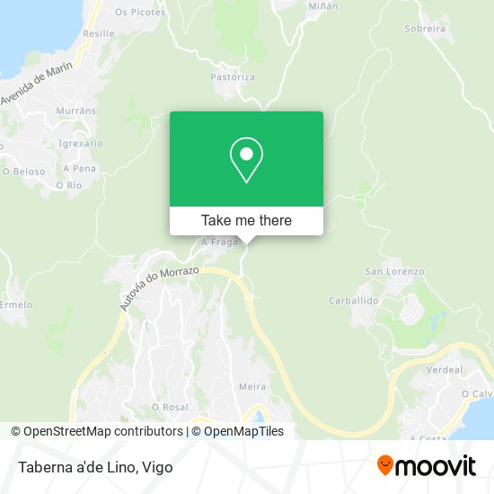 mapa Taberna a'de Lino