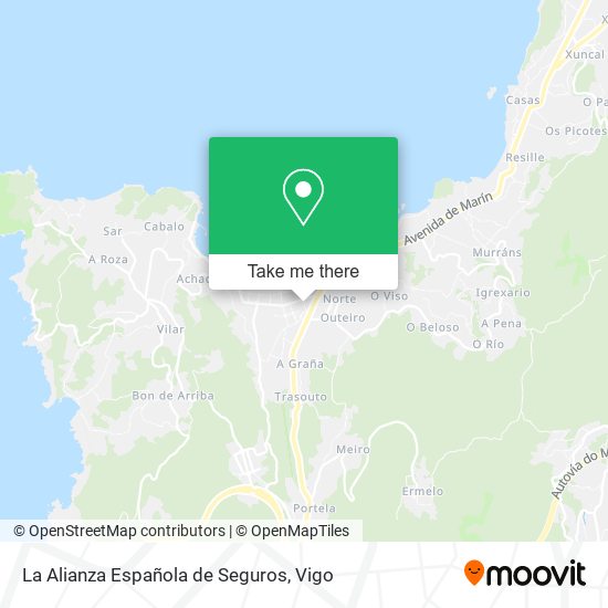 La Alianza Española de Seguros map
