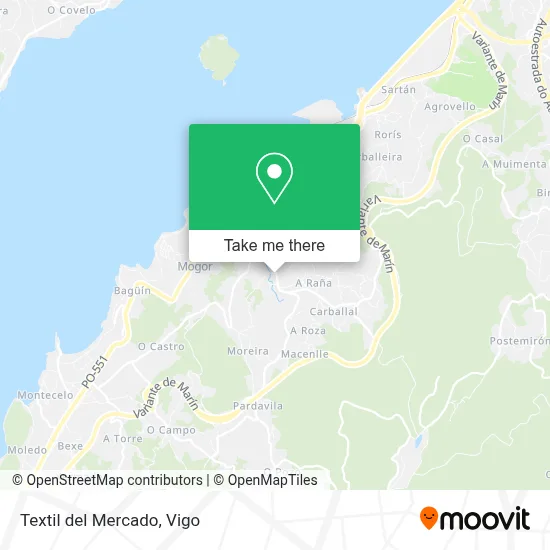 Textil del Mercado map