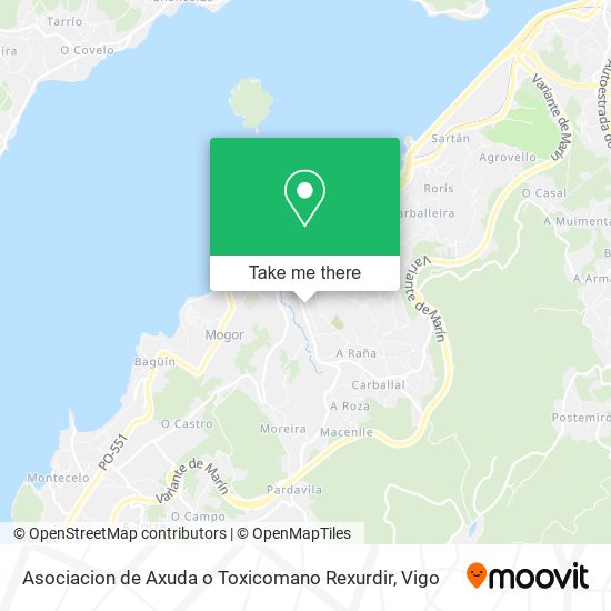 Asociacion de Axuda o Toxicomano Rexurdir map