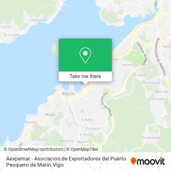 mapa Aexpemar - Asociacion de Exportadores del Puerto Pesquero de Marin