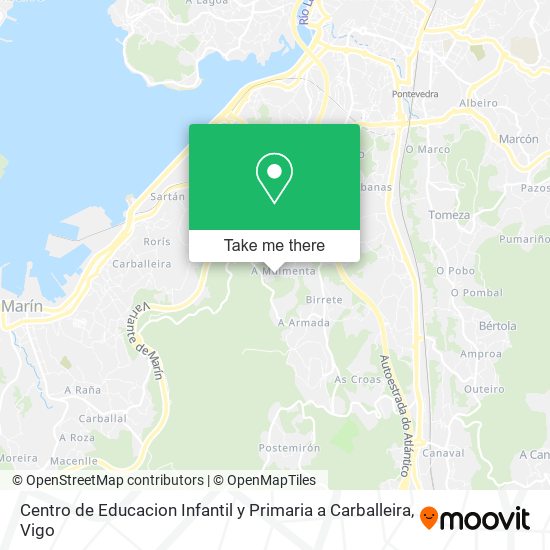 Centro de Educacion Infantil y Primaria a Carballeira map