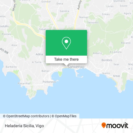 mapa Heladeria Sicilia