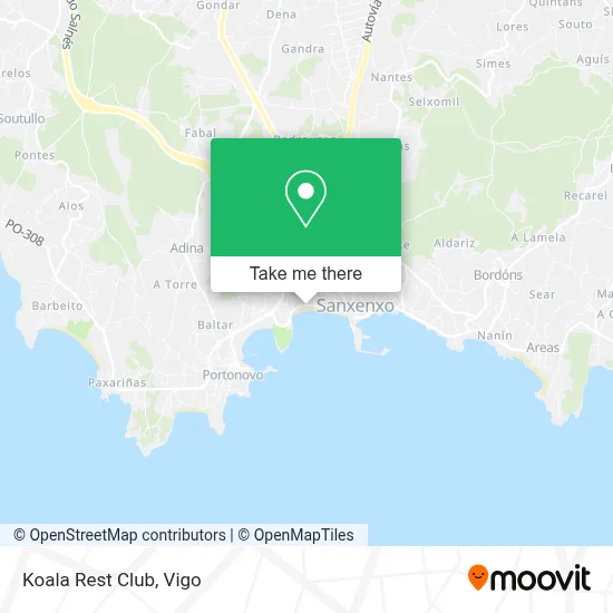 Koala Rest Club map