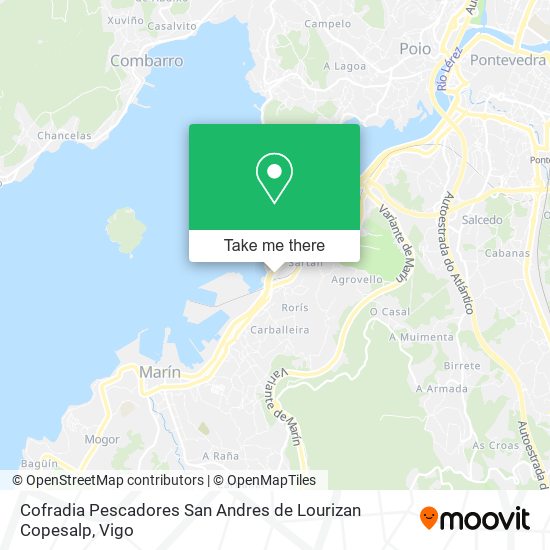 Cofradia Pescadores San Andres de Lourizan Copesalp map