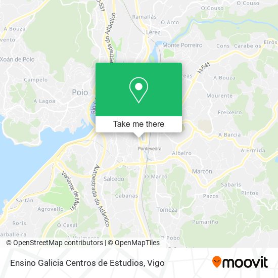 Ensino Galicia Centros de Estudios map