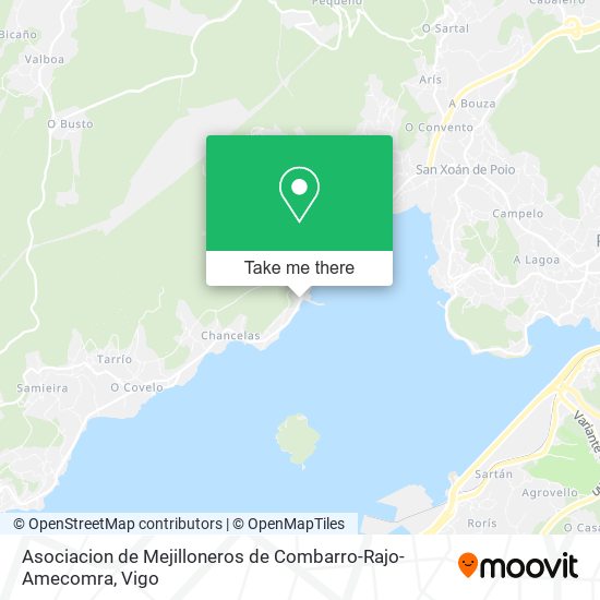 Asociacion de Mejilloneros de Combarro-Rajo-Amecomra map