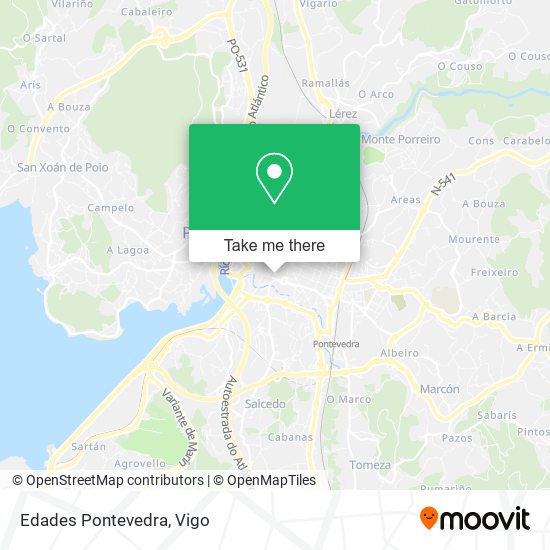 mapa Edades Pontevedra