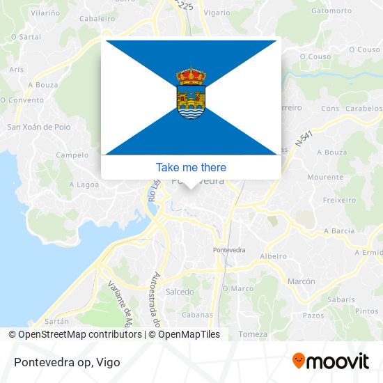 mapa Pontevedra op