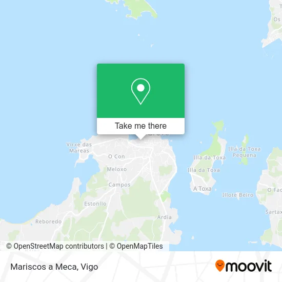 Mariscos a Meca map