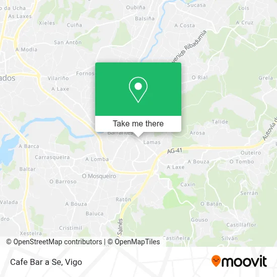 Cafe Bar a Se map