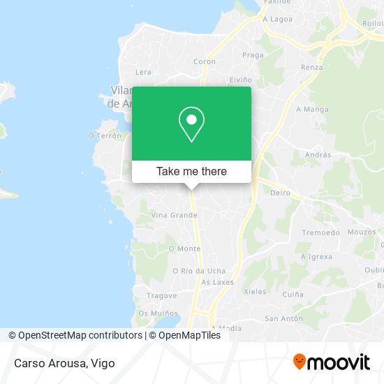 Carso Arousa map