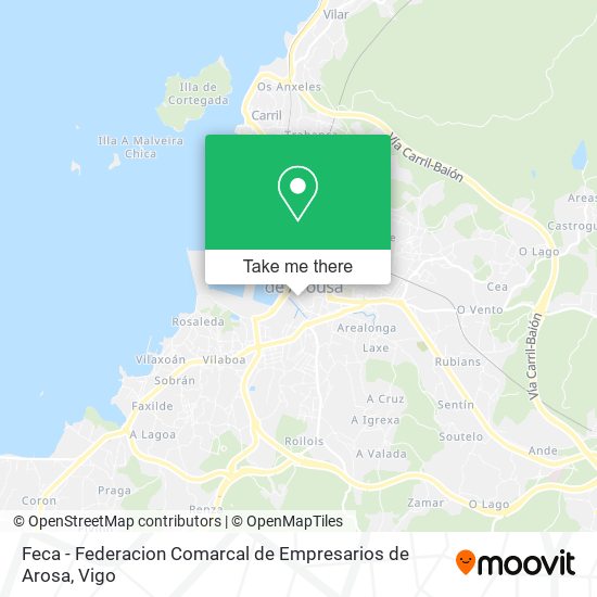 mapa Feca - Federacion Comarcal de Empresarios de Arosa