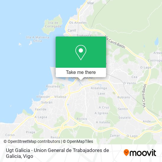 Ugt Galicia - Union General de Trabajadores de Galicia map