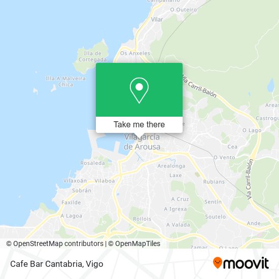 mapa Cafe Bar Cantabria